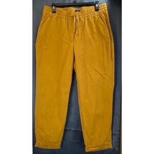 J Crew Womens Mustard Yellow 12 Linen Blend  Casual/Office WearCruise Pants